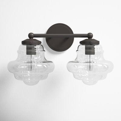 Marah 2 Light Transparent Dimmable Vanity Light