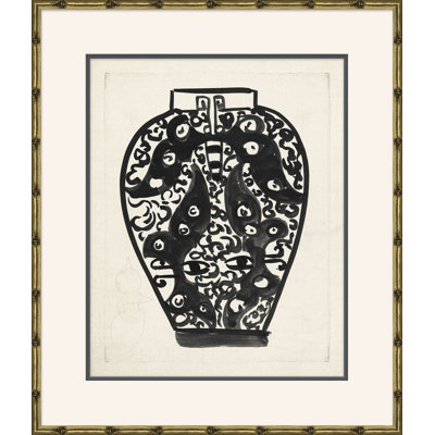 «Art Deco Vases», peinture sur cadre