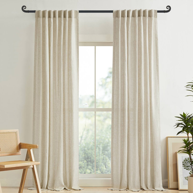 Tringle à rideaux simple réglable 1 po Bax, H 1 po x l 120 po x P 7 po, Doré brulé
