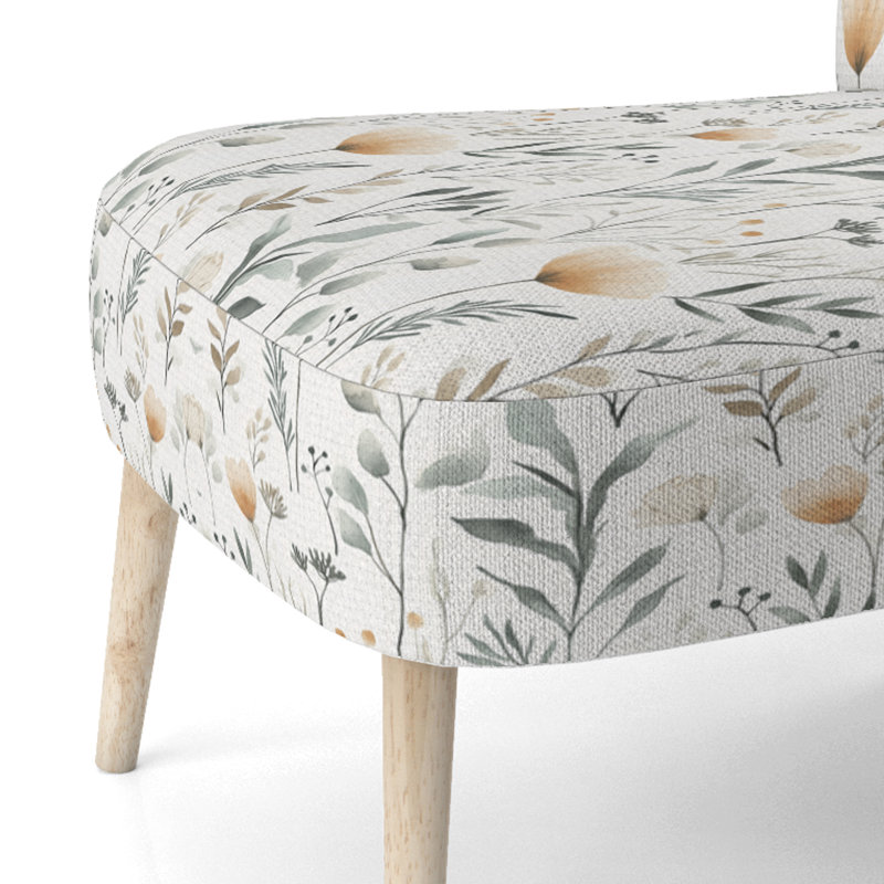 Chaise rembourrée Country Farmhouse, Chaise d'appoint sans accoudoirs