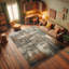 Machine Printed 177cm X 122cm Area Rug