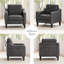 Mid-Century Accent Chair, Solid Wood Frame, Removable Cushions, Living Room Armchair-1360155827-1374455130