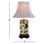 Lampe de table 15 po blanc / crème / vert avec prise Oliphant