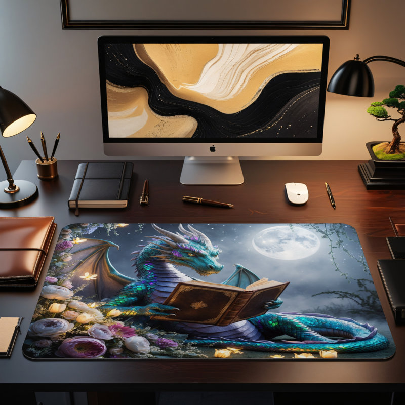 Polyester Desk Pad, 14.4x12.1