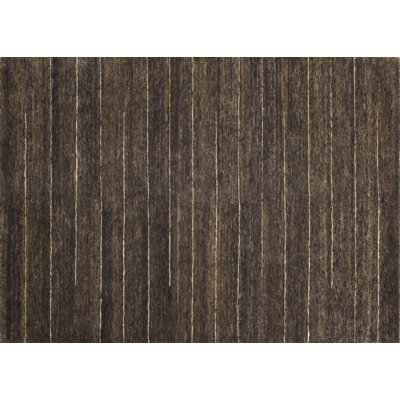 Tapis brun noué à la main Turley