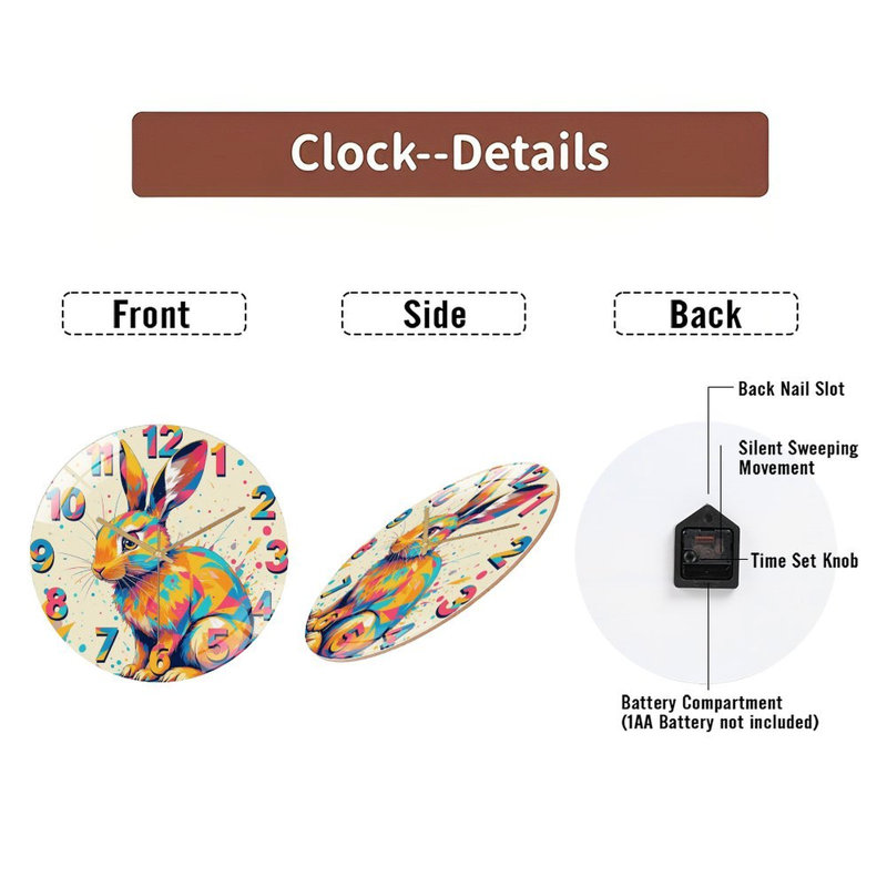 Horloge murale 12 po