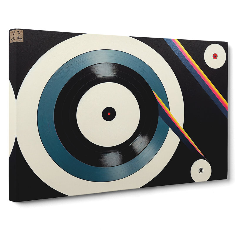 Electrifying Vinyl Record Art - Wrapped Canvas, 40cm H x 60cm W x 3cm D