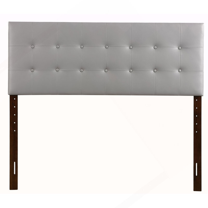 Élégante tête de lit pour grand lit G0130-QHB pour un confort moderne, gris clair, H 53 po x l 63 po x P 3 po, Gris clair