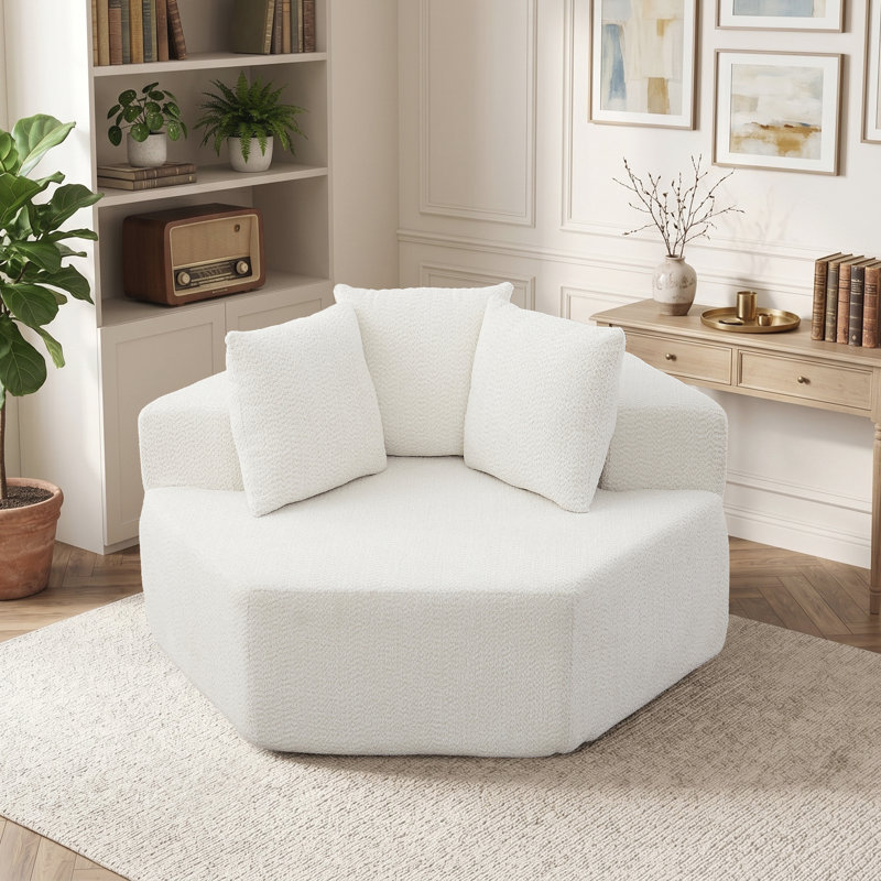 Chaise longue 54 po x 54 po, Beige