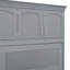 Grand lit escamotable mural avec armoires, gris-1278963703
