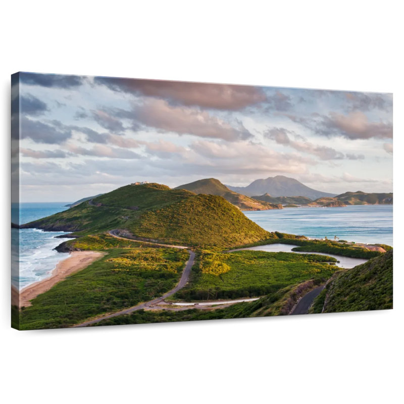 Gillard Nevis Island Scenery, 34" H x 51" W