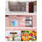3.5 Cu.Ft Mini Fridge with Freezer, 2-Door Compact Refrigerator with 7-Level Thermostat & Removable Shelves for Home/Office/Dorm -wood-122909886