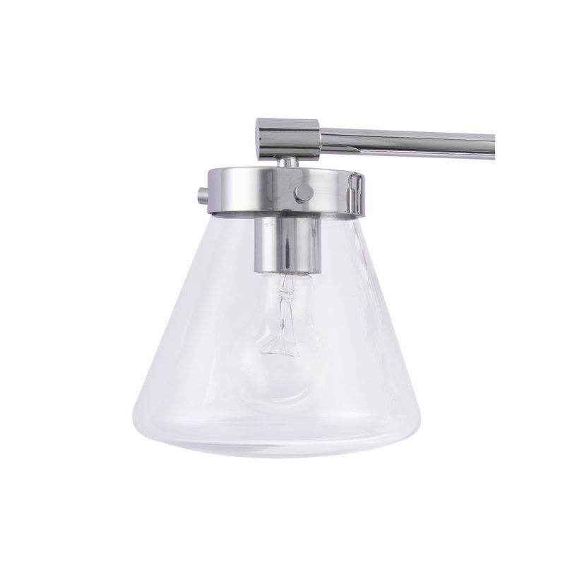 Éclairage pour salle de bain 3 lumières Adlar, Nickel