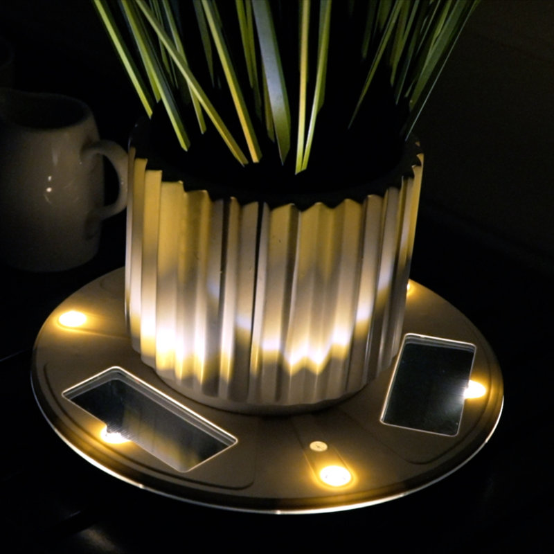 Solar Up Light Planter Base- 2 Pack