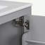 Meuble-lavabo de 30 po avec lavabo simple, meuble-lavabo encastré, armoire de rangement avec 2 portes et un tiroir, fermeture en douceur, rangement multifonctionnel, structure en bois massif-1845985037