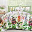 Édredon 8 pièces lit dans un sac à motif de fleurs botaniques avec draps-123517731-123517732