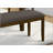 Bench, 44" Rectangular, Upholstered, Wood, Dining Room, Kitchen, Entryway, Brown Solid Wood, Brown Fabric, Transitional-107320963