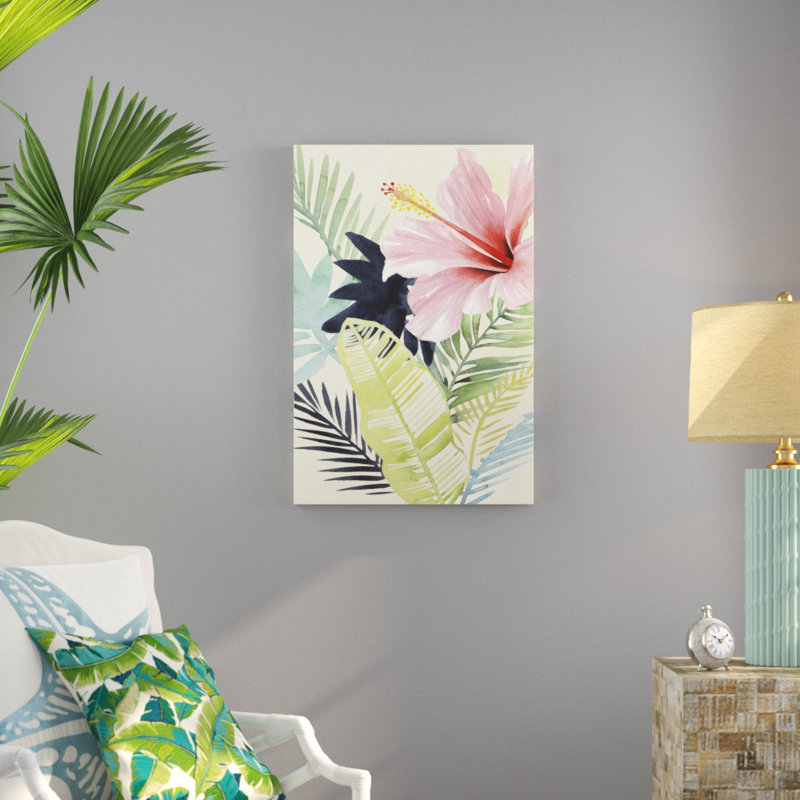 Tropical Punch I by Grace Popp - Painting, 91cm H x 61cm W, Black Floater Framed