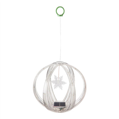 Luminaire suspendu d'extérieur à énergie solaire 9,37 po