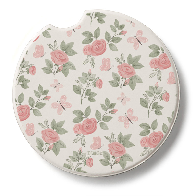 Sous-verre de voiture absorbant simple Pretty Coquette