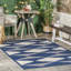 Tapis intérieur / extérieur bleu marine Ashot-1169968649