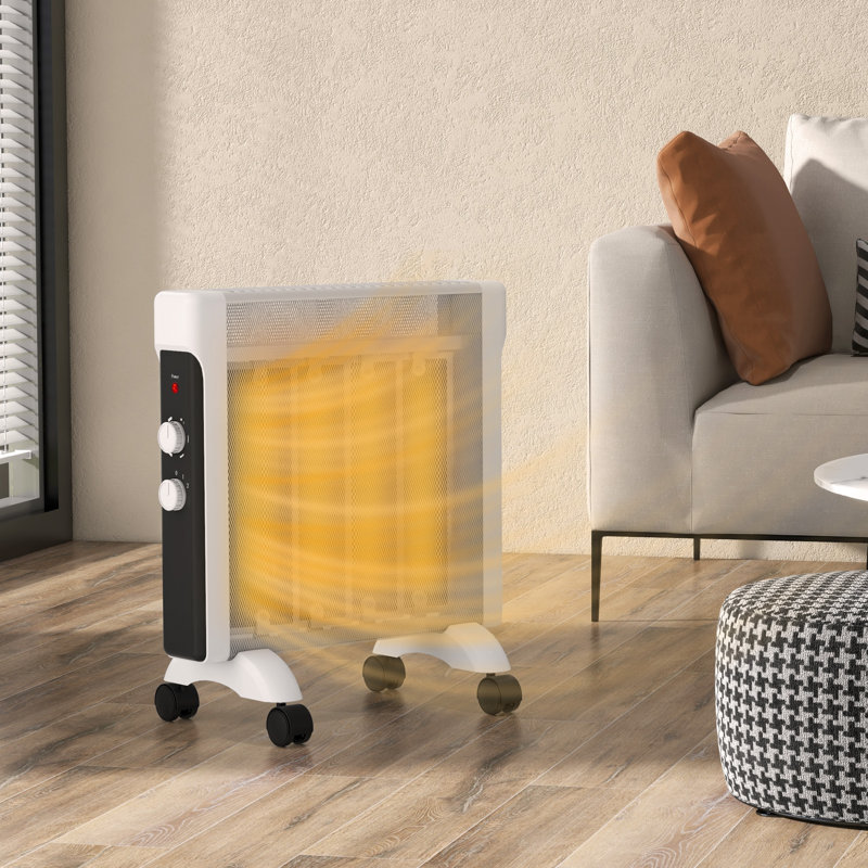 Symple Stuff 2000W 6824 BTU Electric High Efficiency Tower Space Heater with Adjustable Thermostat