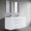 Meuble-lavabo mural double 61 po avec surface solide 61 po-93549455-93549456