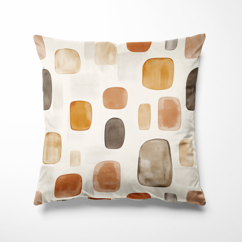 Coussin Country Farmhouse - Coussin brun, 18"H x 18"W