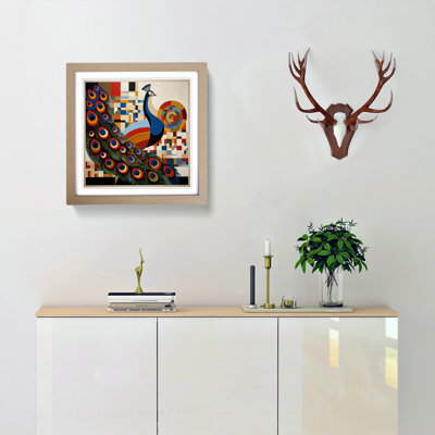 Peacock Constructivism No.6 - Framed Print