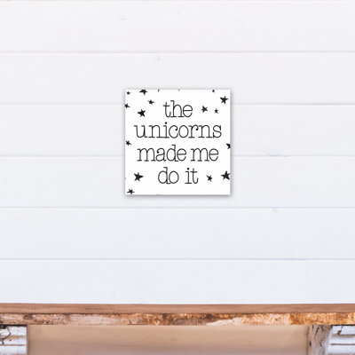 « the licornes mamades do it », art sur toile Mandel