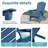  Outdoor HDPE Foldable Adirondack Chair Set-1965919391