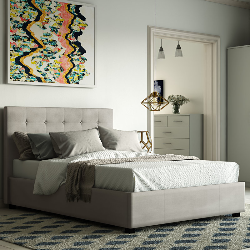 Lambert Upholstered Ottoman Storage Bed, Kingsize (5')