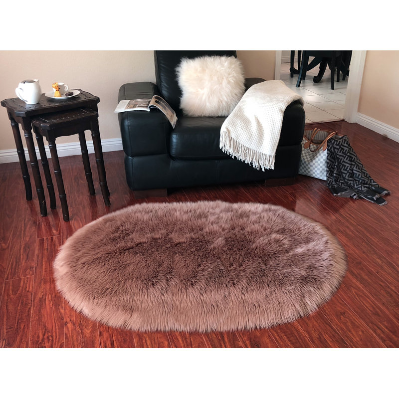 Tapis brun clair Whitbeck, Ovale 9 pi x 12 pi