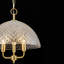 Lustre vintage en verre taillé en diamant | Luminaire suspendu en laiton 3 lumières avec chaîne réglable | 20 à 97 po de hauteur | Homologué UL / ETL