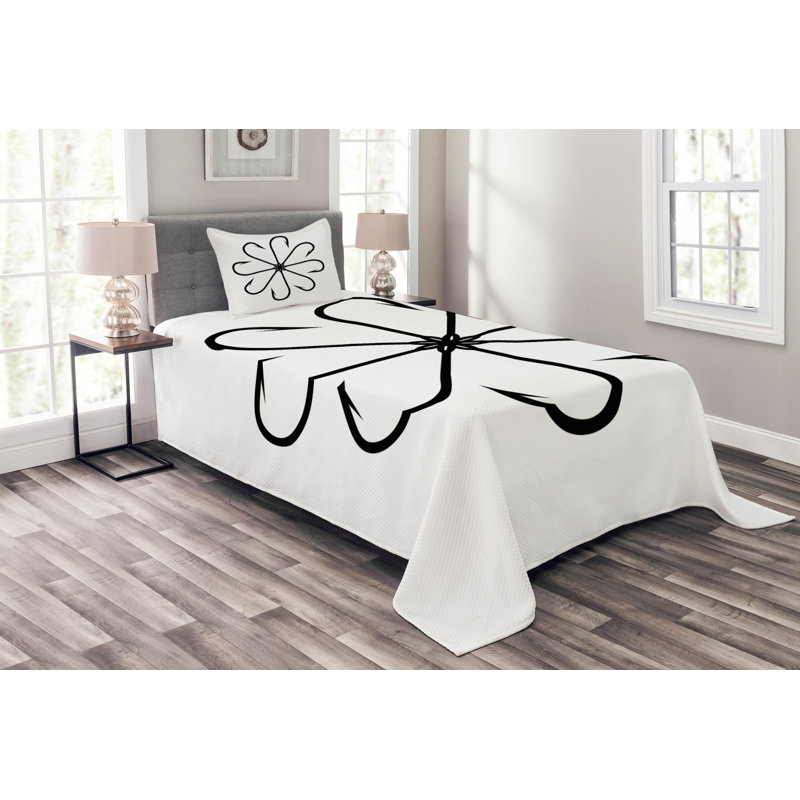 Traditional Polyester Coverlet, Twin Coverlet + 1 Sham