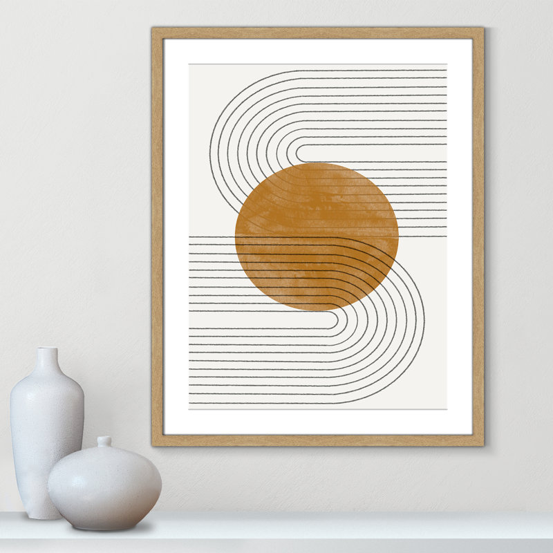 Échos courbés par Miuus Studio, 23.5'' W x 29.5'' H, Imprimé mat, Naturel