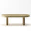 Table basse à cannelure ovale moderne Mid-Century, table basse en bois de ferme, table basse, table centrale-634086609