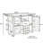 Modern 60.2''W Outdoor Kitchen Island With Wheels, Rolling Patio BBQ Kitchen Cart With Stainless Steel Top, Wood Grill Cart With Spice Rack&Wine Rack,2 Drawers-1083594727