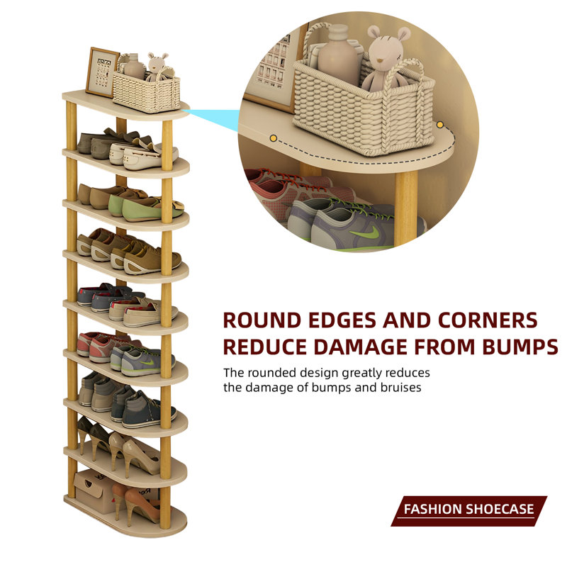 18 Pair Stackable Shoe Storage Cabinet