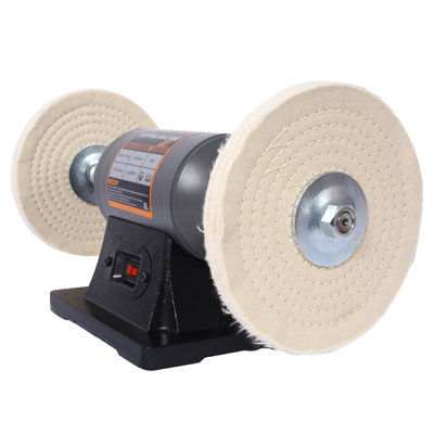 8-Inch Electric Bench Buffer Grinder and Polisher with 5 Amp Motor