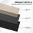 4 PCS 94.5"L x 12.6"W Acoustic Slat Wall Panels, Eco-Wood Look for Home/Office Wall & Ceiling (33.08 sq. ft.)-111010154