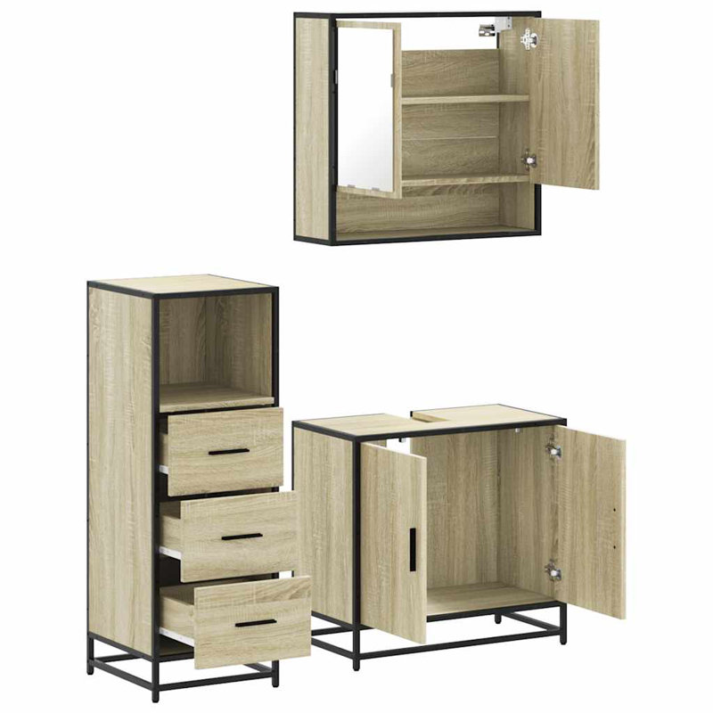 Bathroom Furniture Suite, Sonoma Oak
