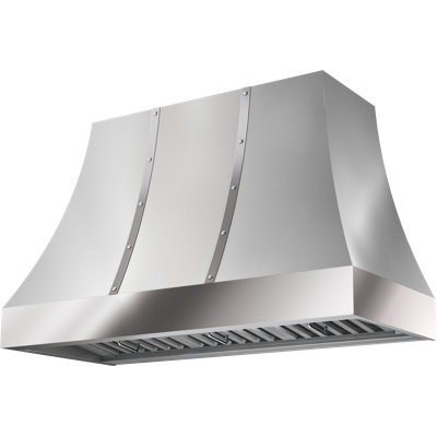 Hotte murale convertible sur mesure en acier inoxydable Alto 48 po Alto