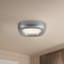 Folio 15-in Black dimmable LED Flush Mount-474215824