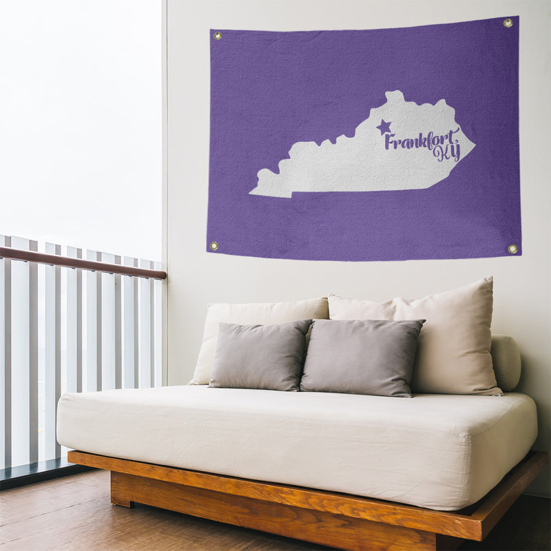 Tapisserie murale frankfort kentucky, H 26 po x l 36 po, Mauve