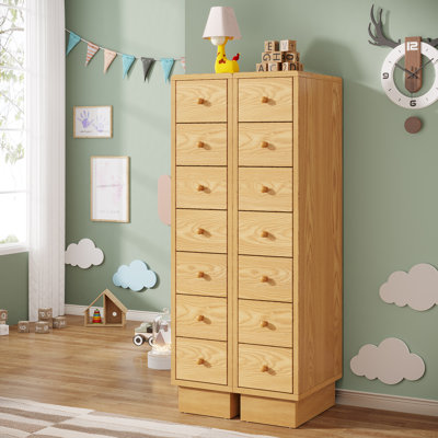 7-Drawer Slim Storage Cabinet, Set of 2