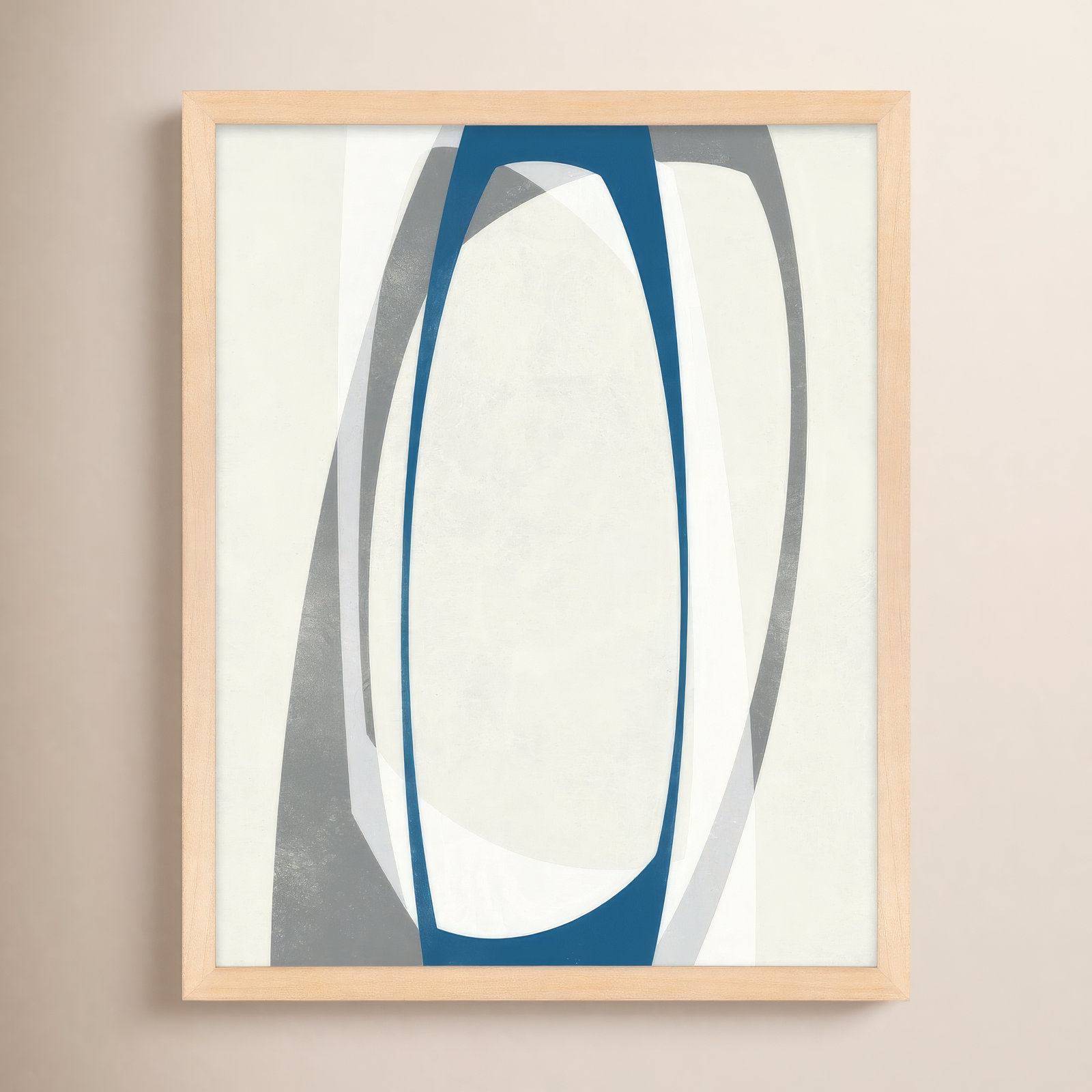 Orbit 2 by Jacques Pilon, 20" H x 16" W, Maple Framed
