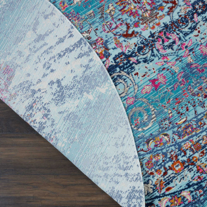 Lowndes Oriental Indoor Rug, Round 4'