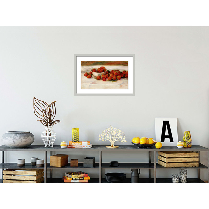 «Strawberries» par Pierre-Auguste Renoir, impression giclée encadrée, H 20,09 po x l 29,5 po