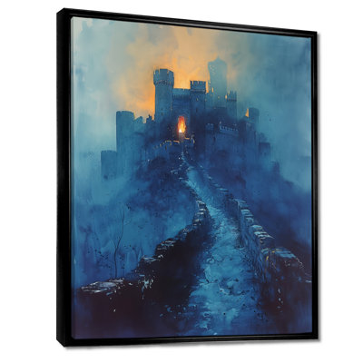 Bleu, bleu, été, forteresse de Legends - forteresse, art mural